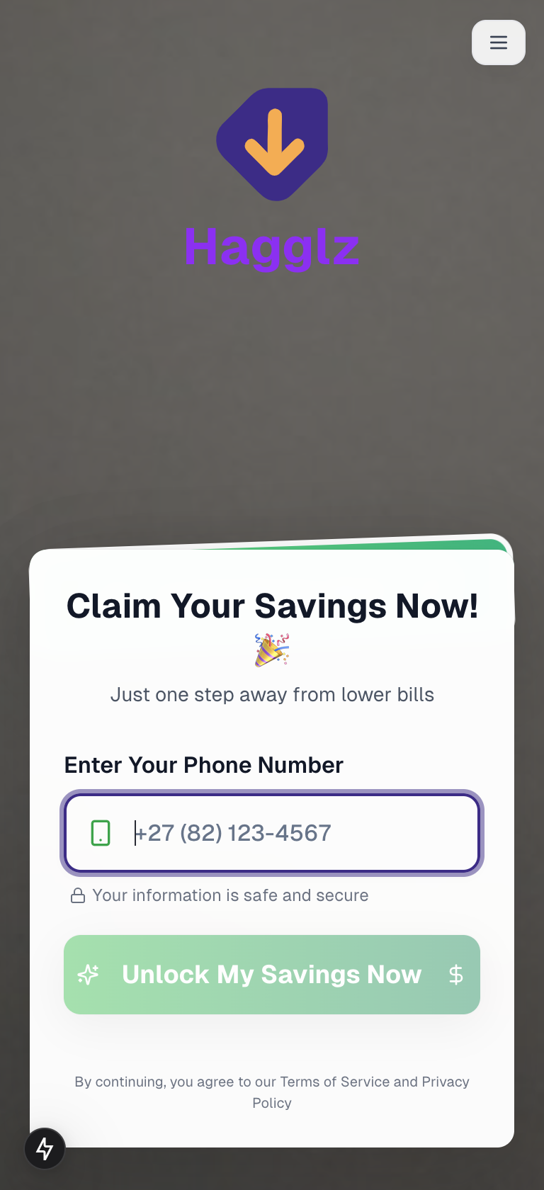 Hagglz Mobile App Screen 4