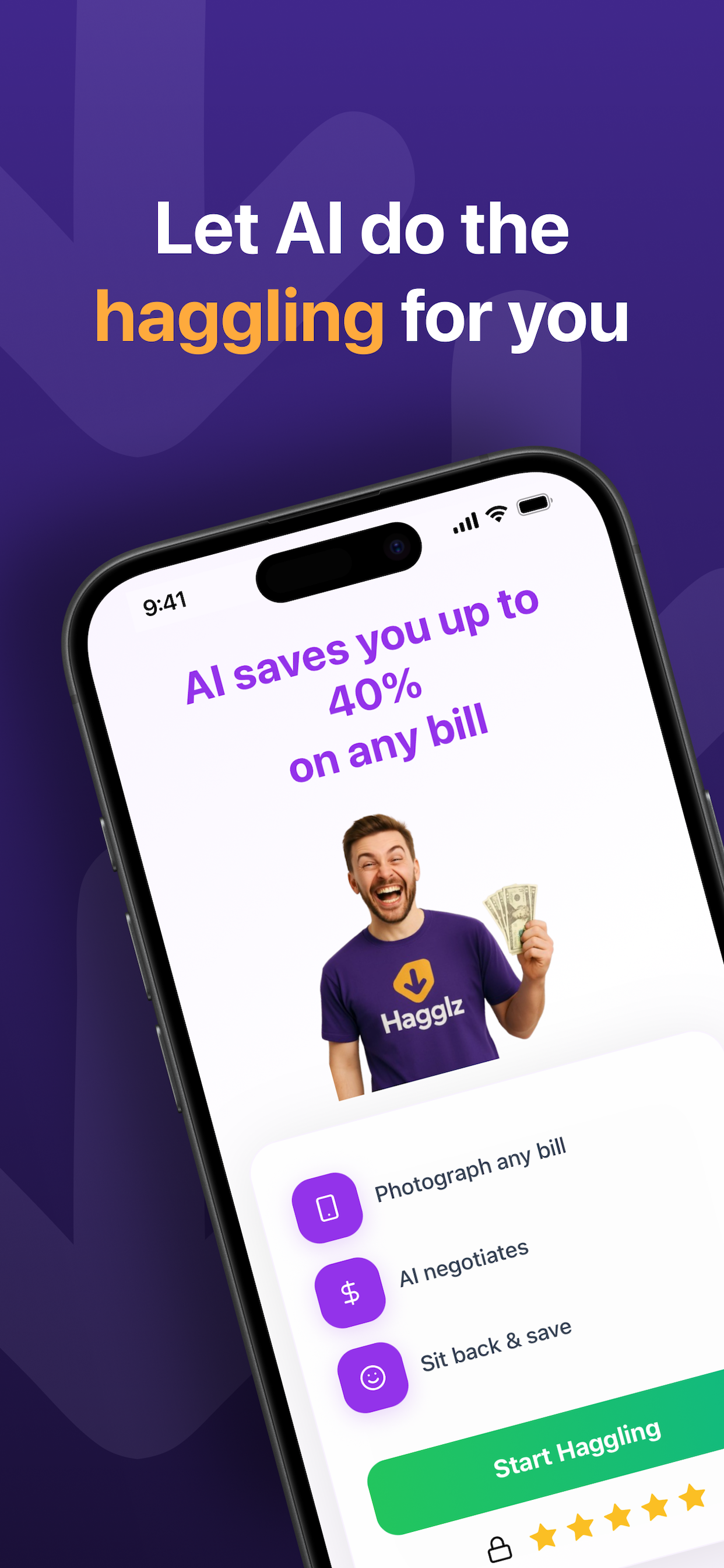 Hagglz Mobile App Screen 1